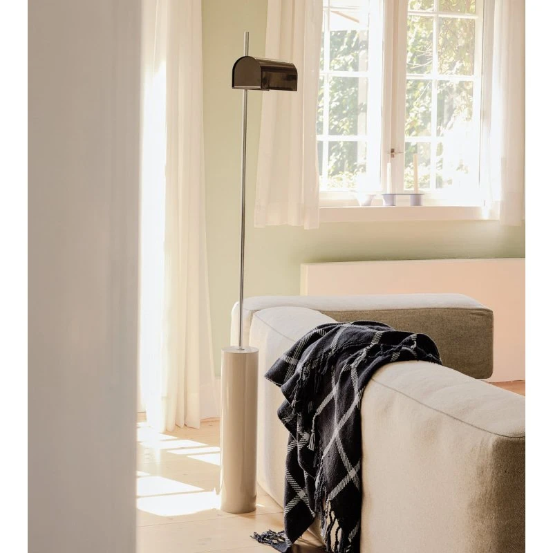 HÜBSCH LED-Stehlampe Reflector, Braun, 160 cm, Eisen