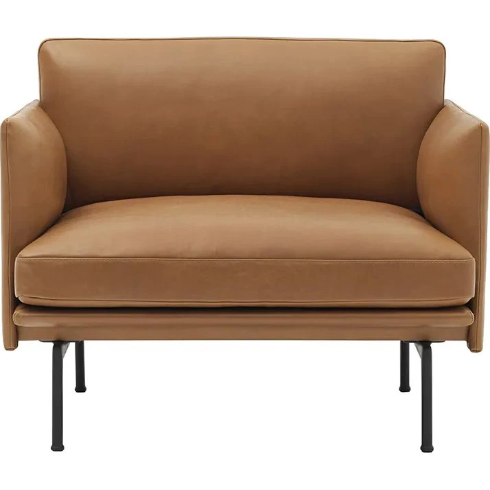 Muuto Outline Sessel - Refine Leather Cognac