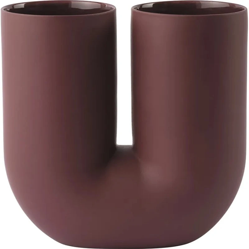 Muuto Kink Vase - Rot - Keramik - 26 cm