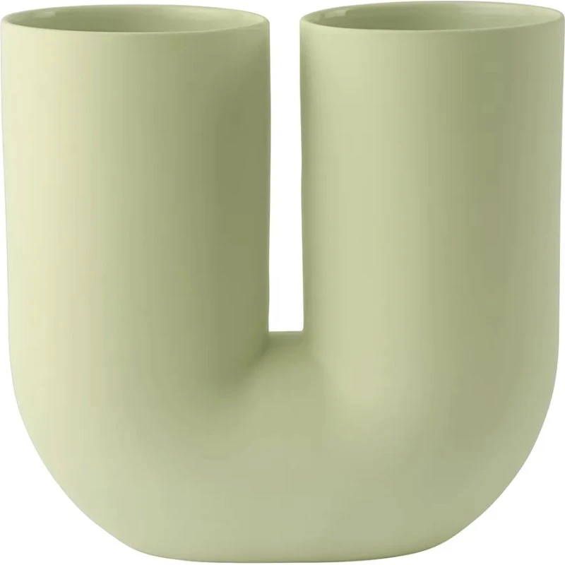 Muuto Kink Vase - Grün - Keramik - 26 cm