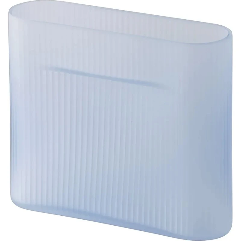 Muuto Ridge Vase 16,5 cm – Hellblau Mattglas
