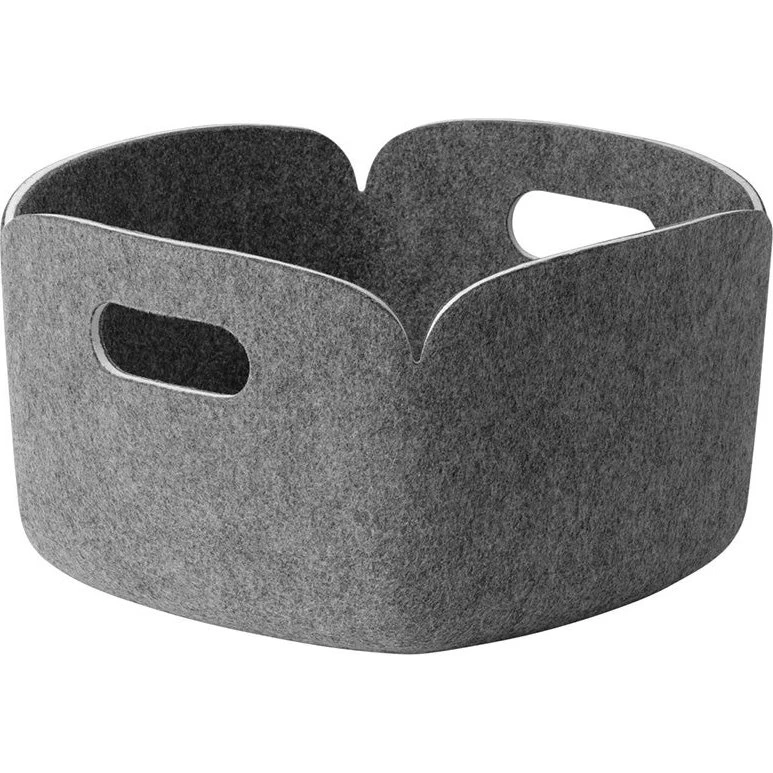 Muuto Restore Aufbewahrungskorb 28x28 cm Grau Melange