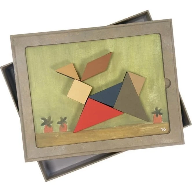 Egmont Toys Magnetisches Tangram-Spiel mit 30 Modellen