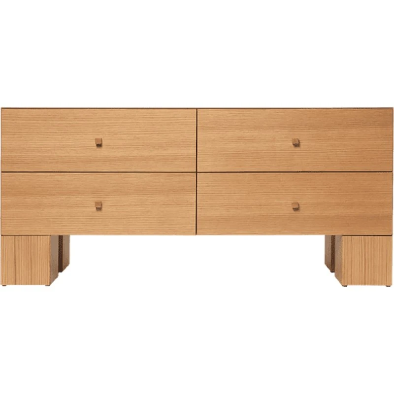 Ferm Living Kuben Kommode 135 cm – Eichenfurnier Natur