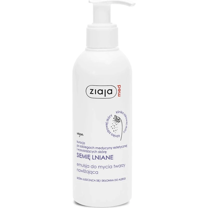Ziaja MED Siemię Lniane Reinigungsemulsion, 190 ml