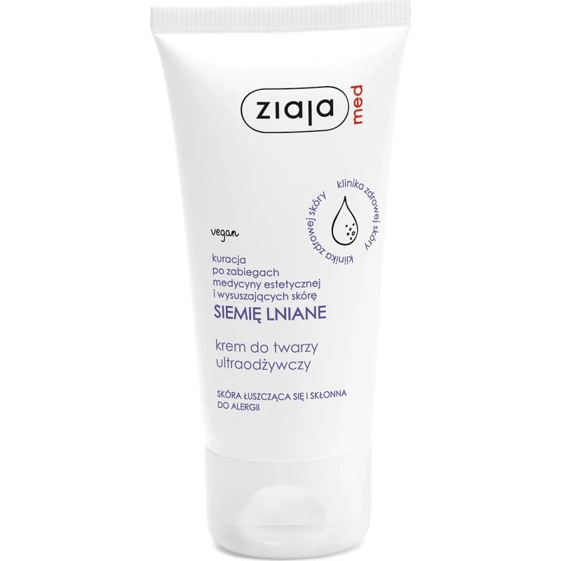 Ziaja Med Leinsamen ultra nährende Gesichtscreme, 50 ml