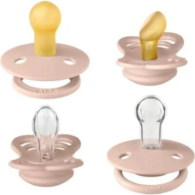 Bibs Try-it Collection Schnuller-Set, 4er-Pack, 0-6 Monate