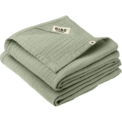 BIBS Musselin 2er-Set, 70x70 cm, Salbei