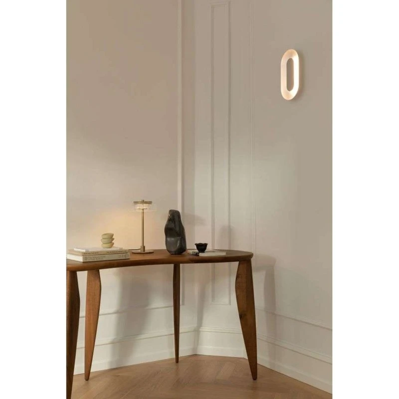 Nuura Sasi LED-Wandlampe, Messing, 29 cm
