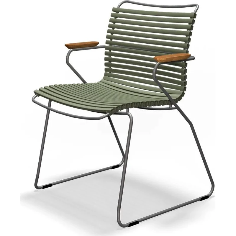 Houe CLICK Gartenstuhl mit Armlehne - Olive Green