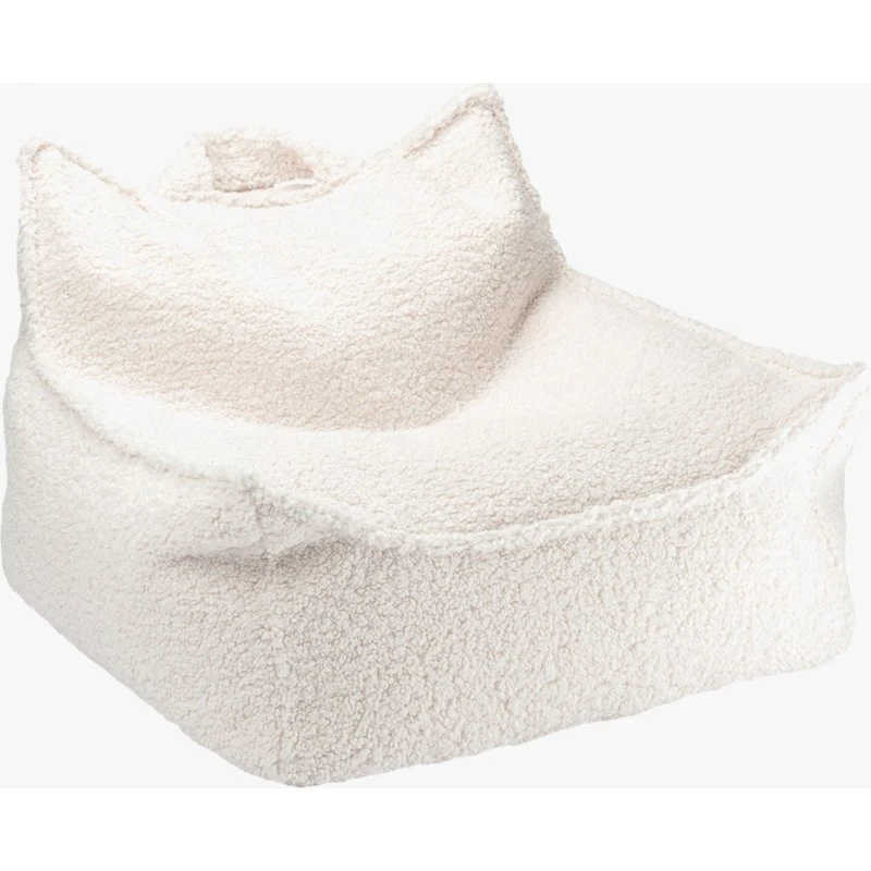 Wigiwama Sitzsack Teddystoff Cream White, 80x70x50 cm