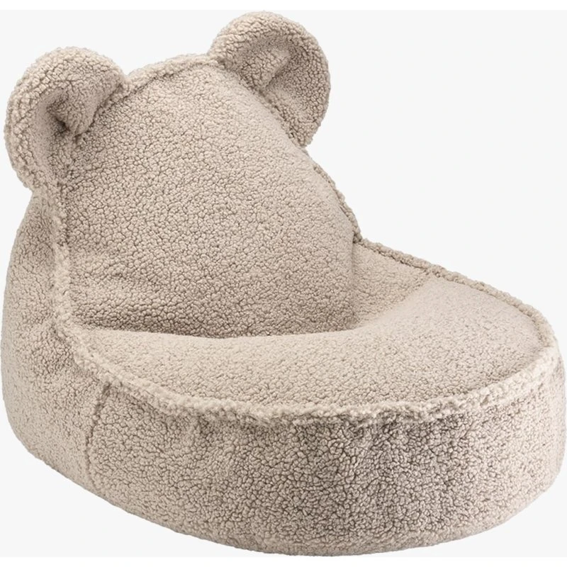 Wigiwama Sitzsack Teddybär - Teddy-Stoff, Biscuit
