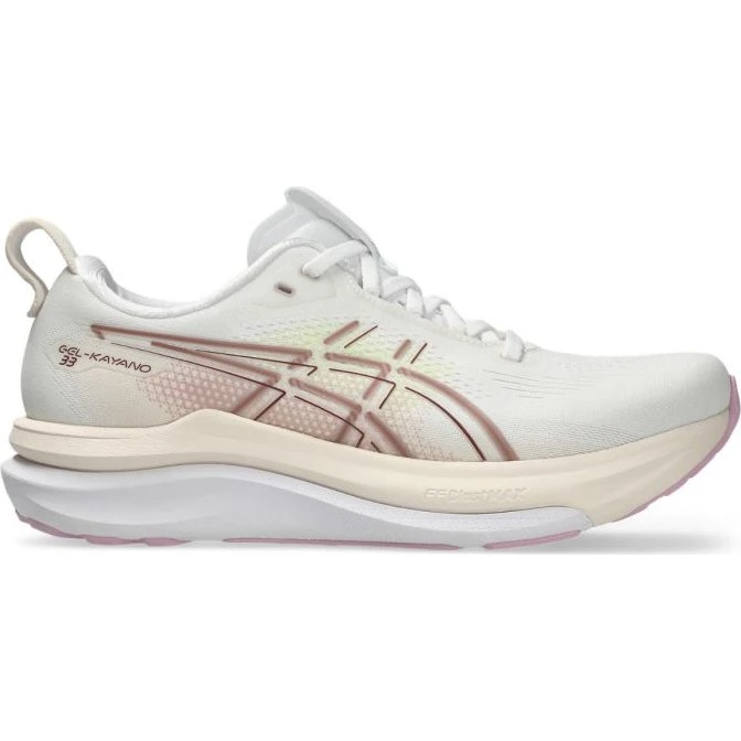 ASICS Gel-Kayano 33 Damen Laufschuhe Weiß Rosa