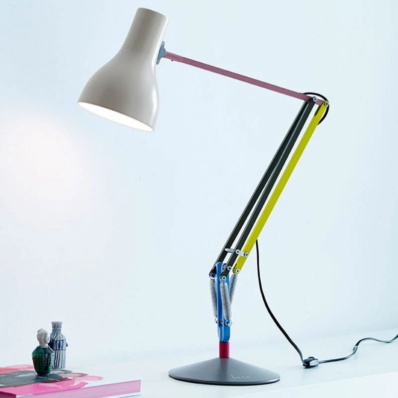 Anglepoise Tischlampe Type 75 Mini Paul Smith Edition, Hellgrau, 70cm