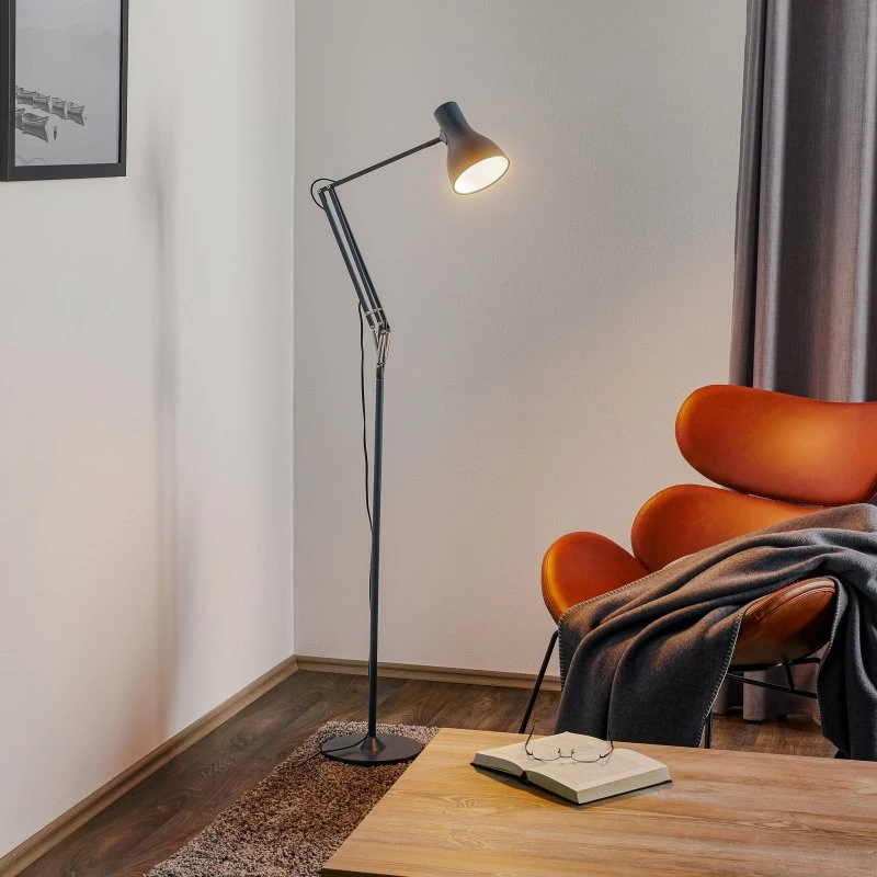 Anglepoise Type 75 Stehleuchte in Schiefergrau