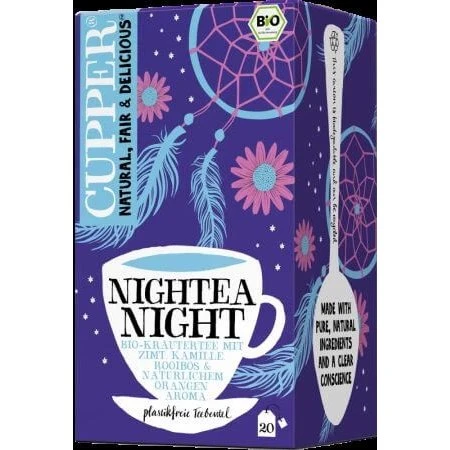 Cupper Bio-Nachttee Zimt, Kamille & Rooibos, 40 g