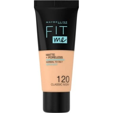 Maybelline Fit Me! Matte + Poreless Foundation 30 ml – 120 Beige Rosé