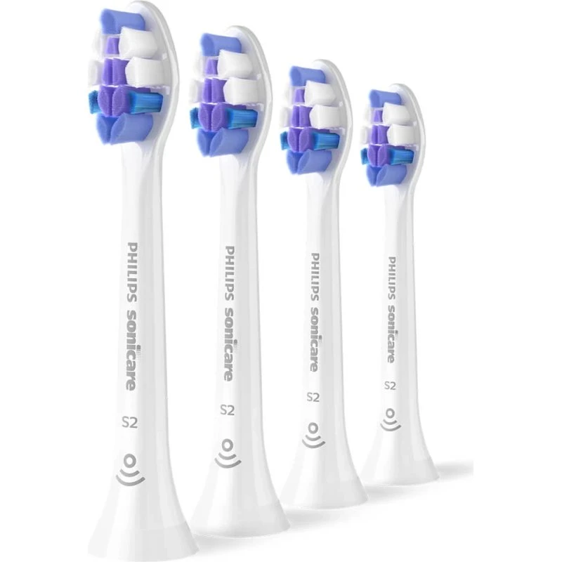 Philips Sonicare S Sensitive Ersatzaufsätze HX6054/87, 4er Pack, Weiß