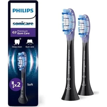 Philips Sonicare Premium Gum Care HX9052/88 Schwarz, 2er Pack