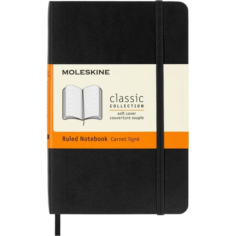 Moleskine Notizbuch P A6 Liniert Softcover Schwarz