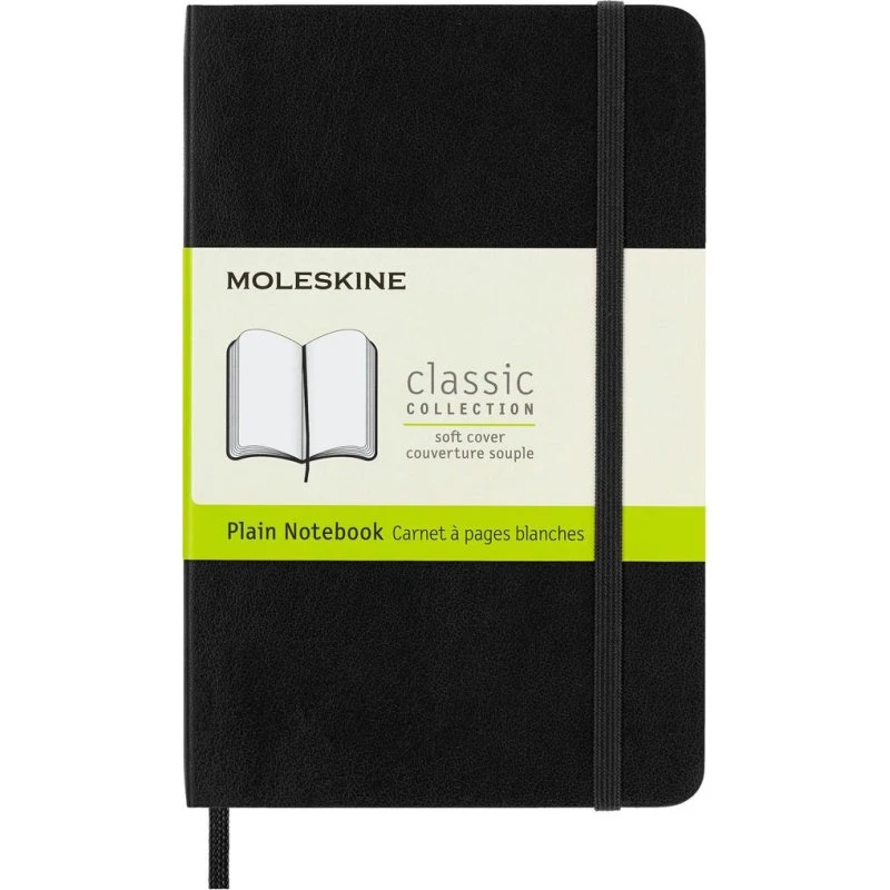 Moleskine Notizbuch P A6 Blanko Schwarz Softcover