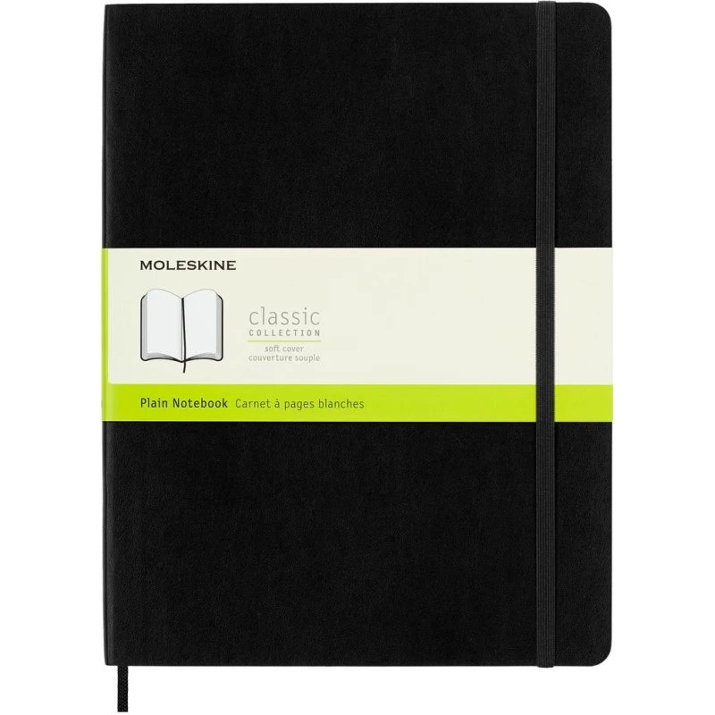 Moleskine Notizbuch XL Blanko Softcover Schwarz