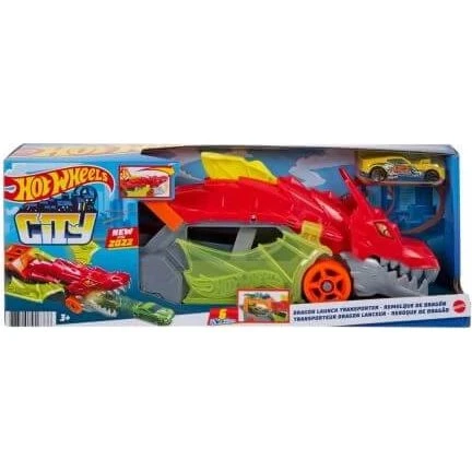 Hot Wheels City Drachentransporter mit 1 Fahrzeug