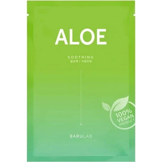 Barulab Aloe Vera Tuchmaske, Feuchtigkeitsspendend & Beruhigend, 23 g