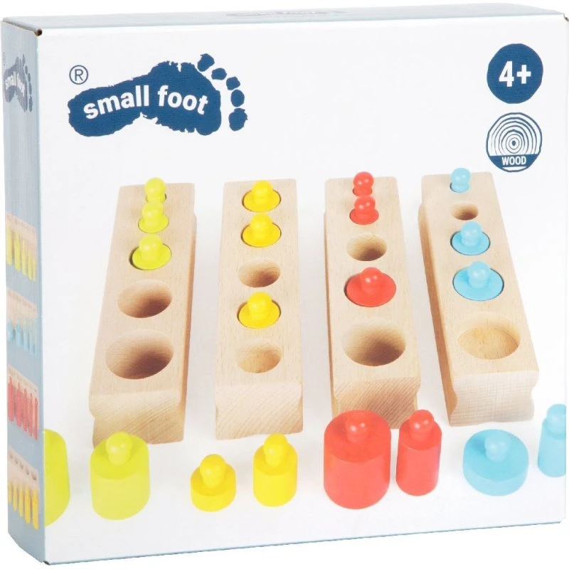Small Foot Steckspiel Kunterbunt aus Holz für Kinder ab 4 Jahren