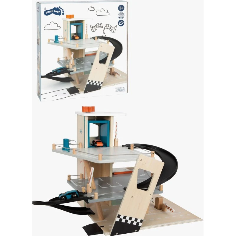 Small Foot Parkhaus Rallye mit 2 Autos & Zubehör aus Holz