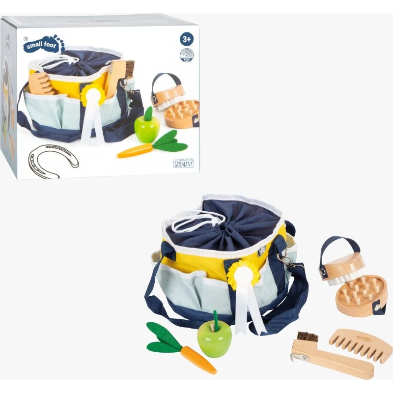 Small Foot Pferdepflege-Set mit Tasche für Steckenpferde