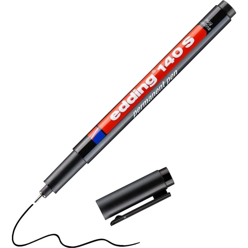 edding Folienstift 140 S - Permanenter Marker in Schwarz