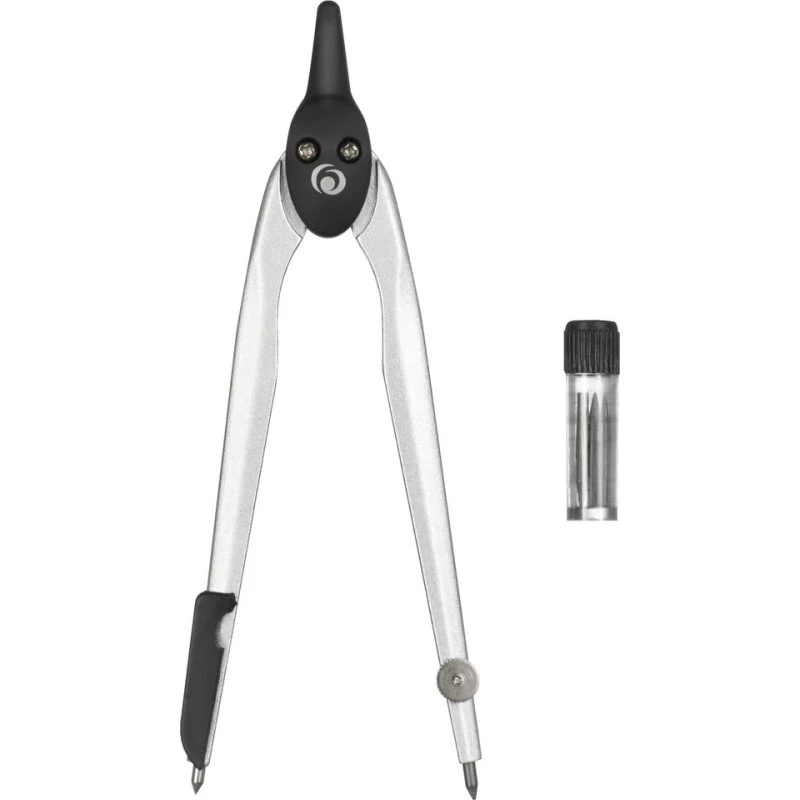 Herlitz Zirkelkasten 2-teilig, schwarz, 110 mm