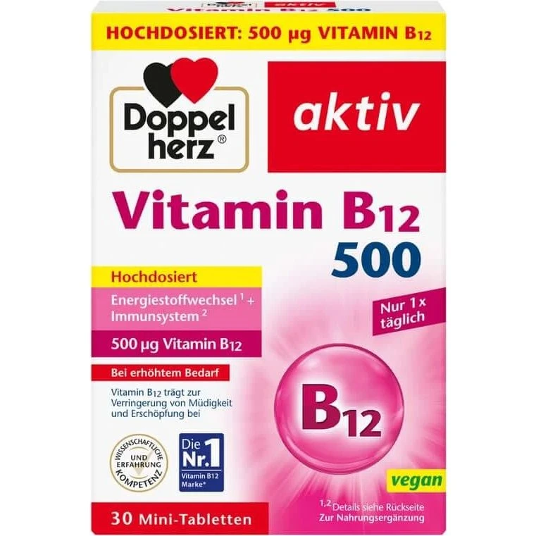Doppelherz Vitamin B12 500 µg - 30 Tabletten