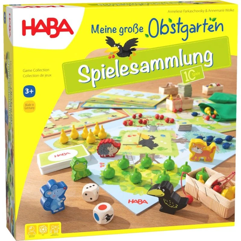 Haba Meine große Obstgarten-Spielesammlung - 10 Spiele im Set
