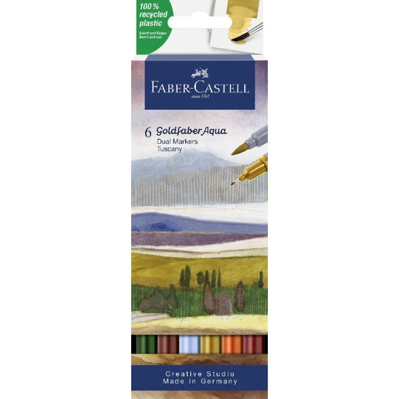 Faber-Castell Goldfaber Aqua Dual Marker Toskana 6er Set