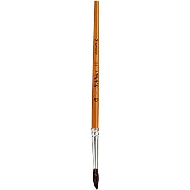 Pelikan Haarpinsel Sorte 23, Größe 6, orange lackierter Holzstiel