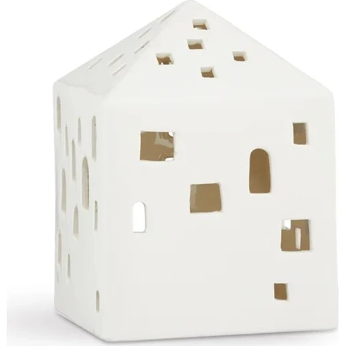 Kähler Urbania Town House Teelichthaus 12 cm Weiß Keramik
