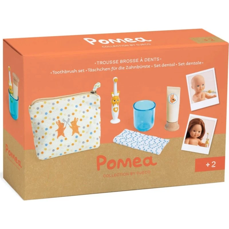 Djeco Die Pomea Collection Zahnbürstenpuppen-Set