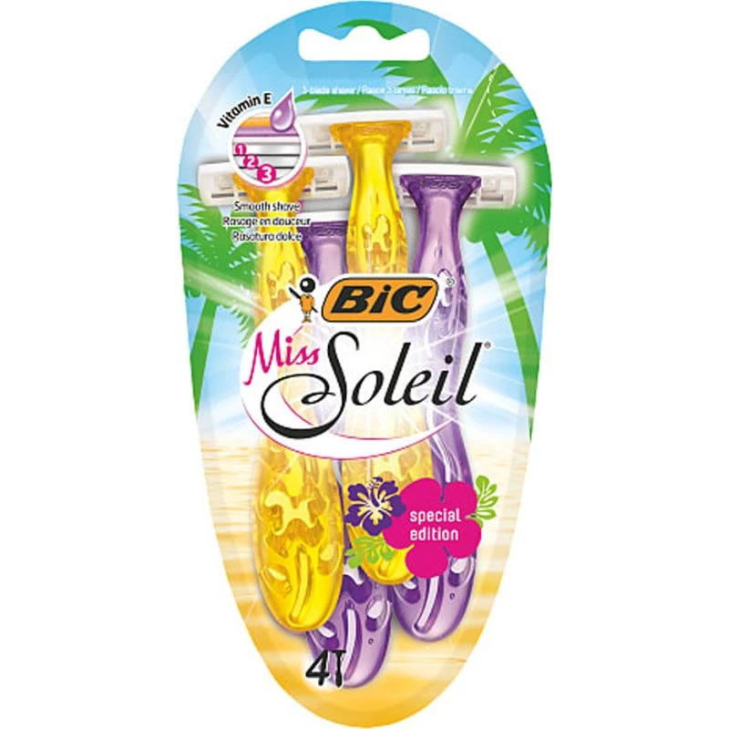 Bic Miss Soleil Special Edition Einwegrasierer, 4er Pack