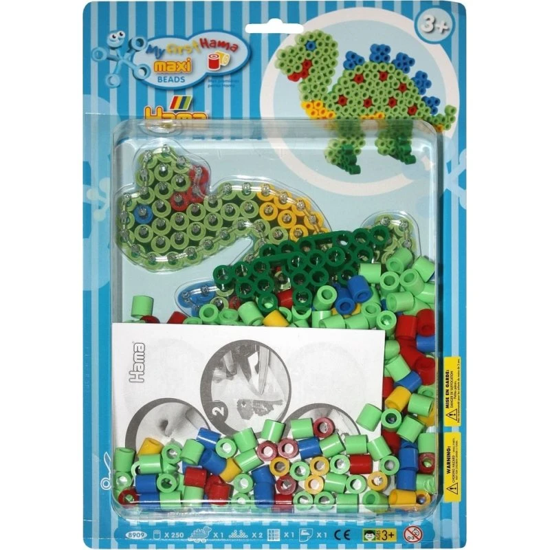 Hama Maxi Bügelperlen Set Dinosaurier - 250 Stück