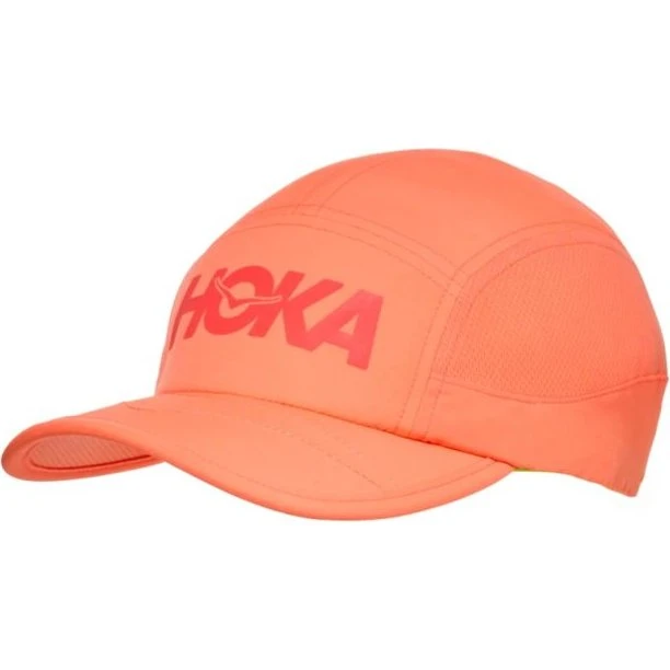 Hoka Run Hat – Leichte Performance-Laufkappe in Orange (One Size)