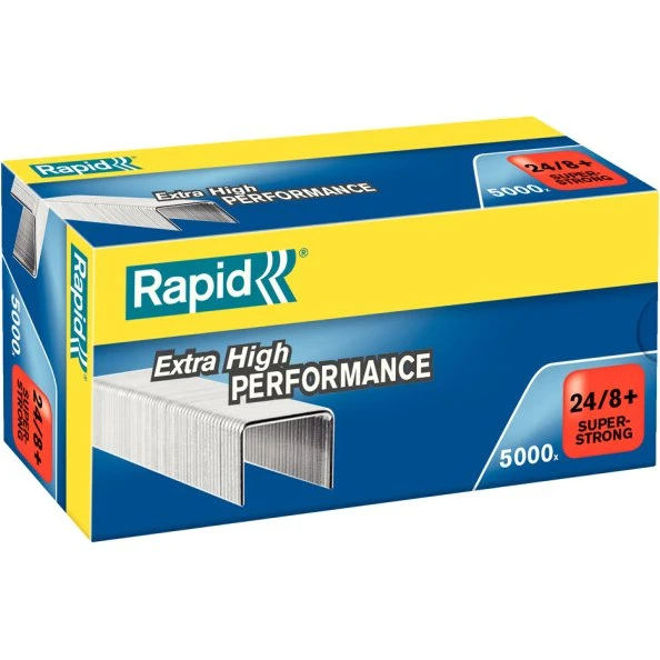 Rapid Heftklammern Super Strong 24/8+, galvanisiert, 5000 Stk.
