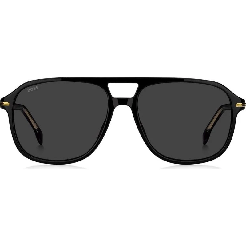 Boss 1751/S Sonnenbrille für Herren - Schwarz, Quadratisch