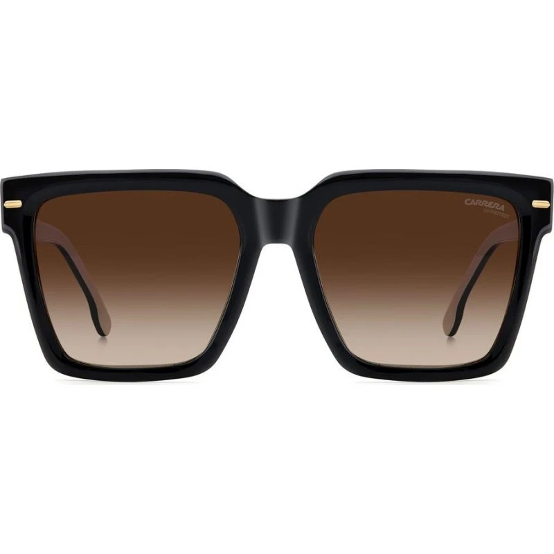 Carrera 3067/S Sonnenbrille Damen – Schwarz, Rechteckig, 56mm