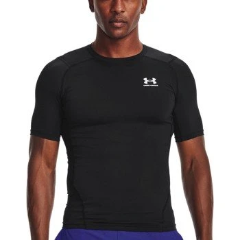 Under Armour HeatGear SS Compression Shirt Schwarz Herren M
