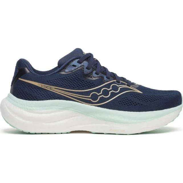 Saucony Ride 19 Damen Straßenlaufschuhe - Blau