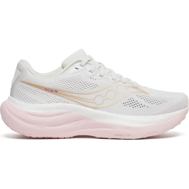 Saucony Ride 19 Damen Straßenlaufschuhe - Weiß - Gr. 40