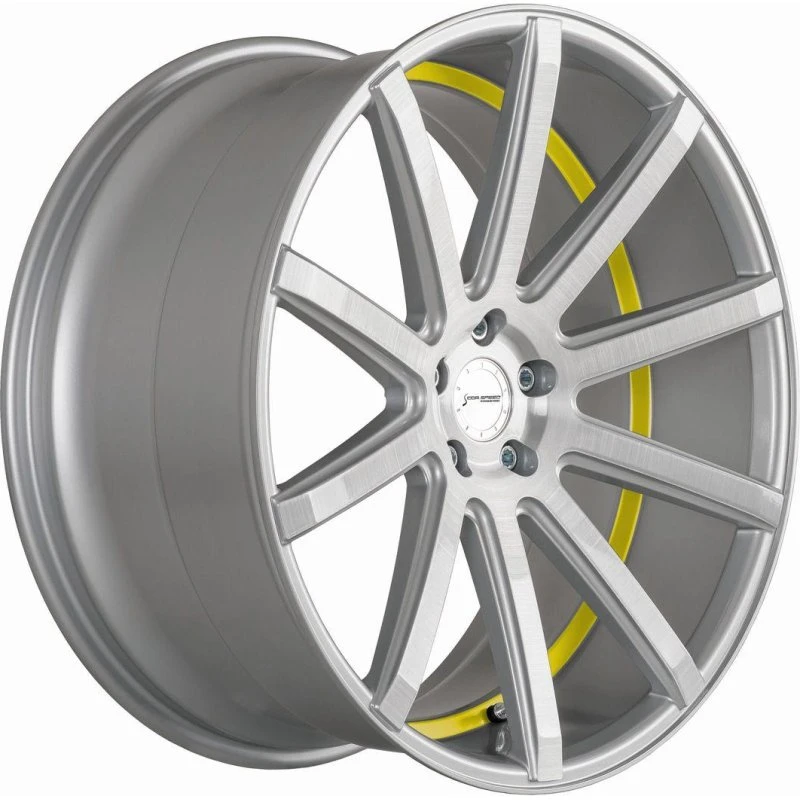 CORSPEED DEVILLE Felge 21 Zoll 9.0Jx21 5x108 ET40 Silber/Gelb