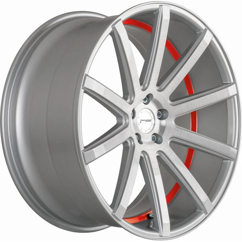 CORSPEED DEVILLE Felge 20 Zoll 9.0Jx20 5x108 ET35 Silber/Rot